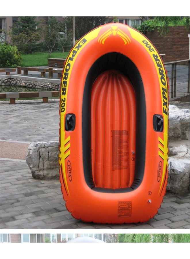 INTEX Explorer 200 Inflatable Boat Set – 2-Person Pvc Raft With Oars And Pump - Image 4