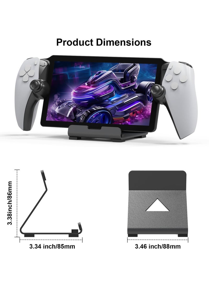 Generic - Stand Base Compatible with Ps5 Portal Remote Player, Frosted Aluminum Alloy Desktop stand with Anti-Slip Holder for Playstation Portal Handheld Console, And Mobile Phones - Image 1