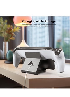 Generic Stand Base Compatible with Ps5 Portal Remote Player, Frosted Aluminum Alloy Desktop stand with Anti-Slip Holder for Playstation Portal Handheld Console, And Mobile Phones  - Image 3