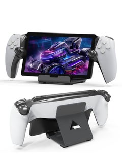 Generic Stand Base Compatible with Ps5 Portal Remote Player, Frosted Aluminum Alloy Desktop stand with Anti-Slip Holder for Playstation Portal Handheld Console, And Mobile Phones  - Image 1