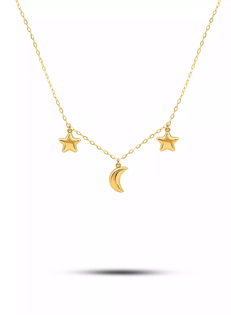 Ruby Art Gold 18K Pure Gold Women’s Necklace – Elegant & Premium Design- 1.05  Gram - Image 1