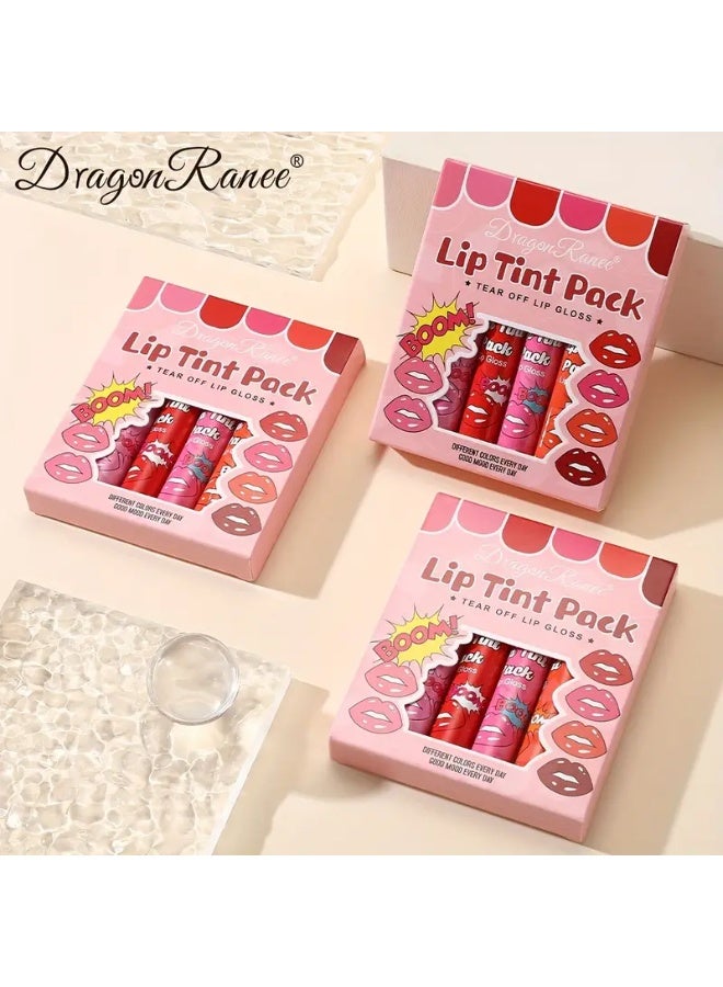 Dragon Ranee مجموعة تلوين الشفاه المخملية غير اللامعة بـ 6 ألوان - تدوم طويلاً، مقاومة للماء، غير متسربة، سهلة الحمل ومناسبة للحفلات - Image 4