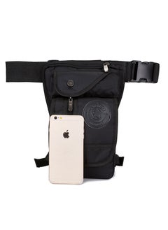 Hihonor Nylon Thigh Hanging Pocket, Men's and Women's Waist Pack, Men's Travel, For Outdoor Sports, Crossbody Bag (Navy Blue)  - Image 2