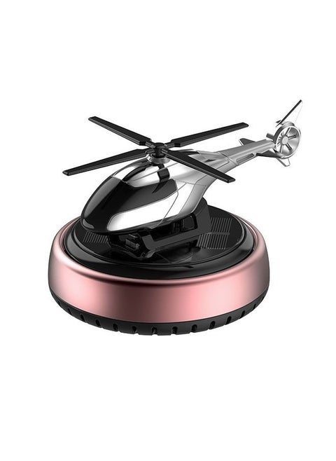 Helicopter Car Air Freshener Solar Rotating Aromatherapy Ornament