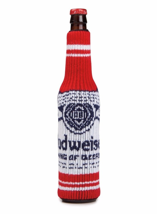 Budweiser Holiday Sweater Bottle Cooler Red and White - Pack of 2 - Image 2