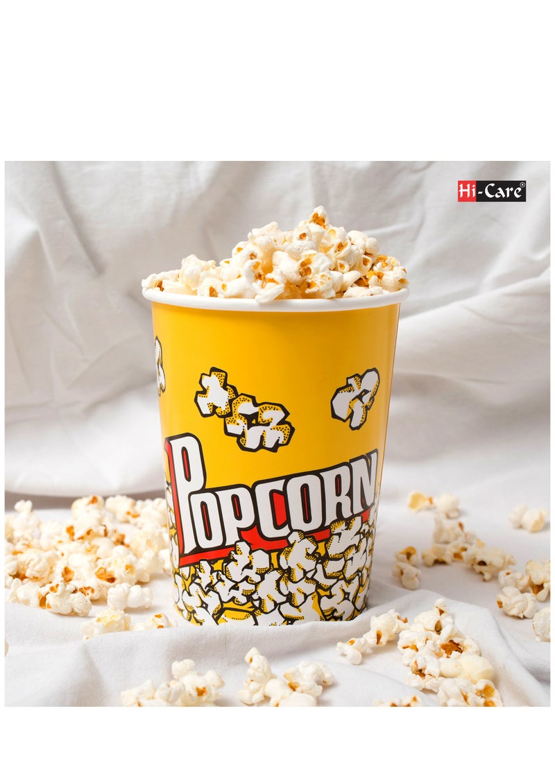 Hi Care - (Pack of 50 Pcs) Pop Corn Cup 32 Onz Disposable Leak-Free Stackable Paper Popcorn Cups Buckets Boxes Containers for Kids Party, Birthday, Movie Theater, Party Supplies - Image 1
