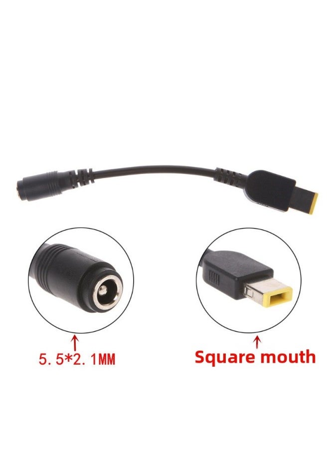 Generic For Lenovo ThinkPad X240G405 Power Conversion Line DC7.9 Adapter Round Mouth To Square Mouth Connector-Color:5521 Female To Square Port Male Short Line  - Image 1