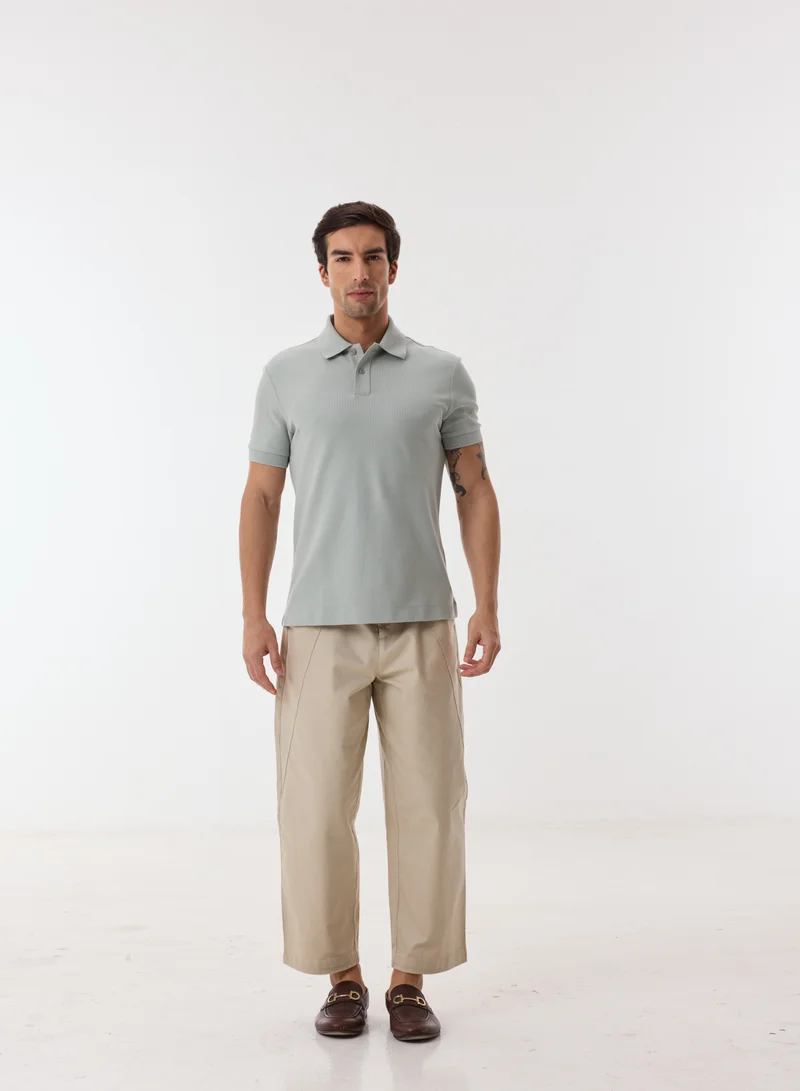Ashita Fernandes  Caveil Men’s Beige Cotton Blend Pants – Relaxed Fit, Full Length, Lightweight Casual Wear for Men | Best Price UAE