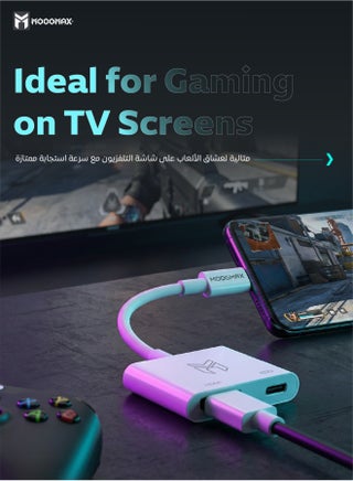 HDMI to type c adapter 4K. type c to hdmi adapter supports charging while connected. Easy-to-use otg type c HD adapter. Type C adapter for iPhone/Samsung/Huawei/Honor.... and more supported devices. - view 2