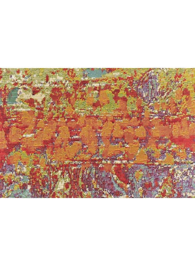Unique Loom Outdoor Modern Collection Area Rug Crumpled (2' X 6' 1" Runner Multi Gold) - Image 5