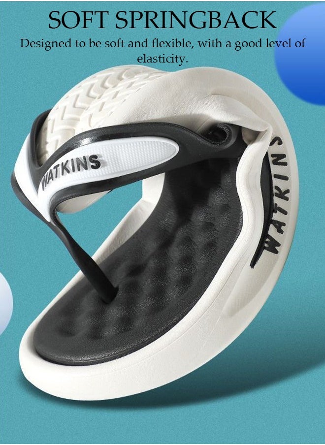 DUNISO - Men's Flip Flops Arch Support Flip Flops Comfortable Casual Summer Beach Thong Sandals with Non-Slip Open Toe Comfortable Walking Sandals for Indoor & Outdoor - Image 1