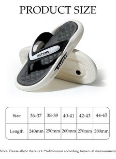 DUNISO Men's Flip Flops Arch Support Flip Flops Comfortable Casual Summer Beach Thong Sandals with Non-Slip Open Toe Comfortable Walking Sandals for Indoor & Outdoor  - Image 3
