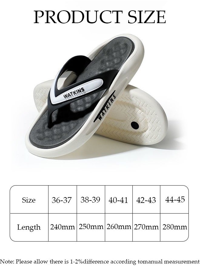 DUNISO - Men's Flip Flops Arch Support Flip Flops Comfortable Casual Summer Beach Thong Sandals with Non-Slip Open Toe Comfortable Walking Sandals for Indoor & Outdoor - Image 1