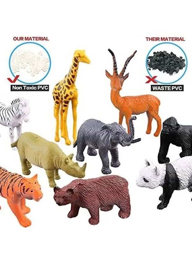 54-Piece Mini Jungle Animals Toys Set 1.9X9.7X4.3inch - Image 2