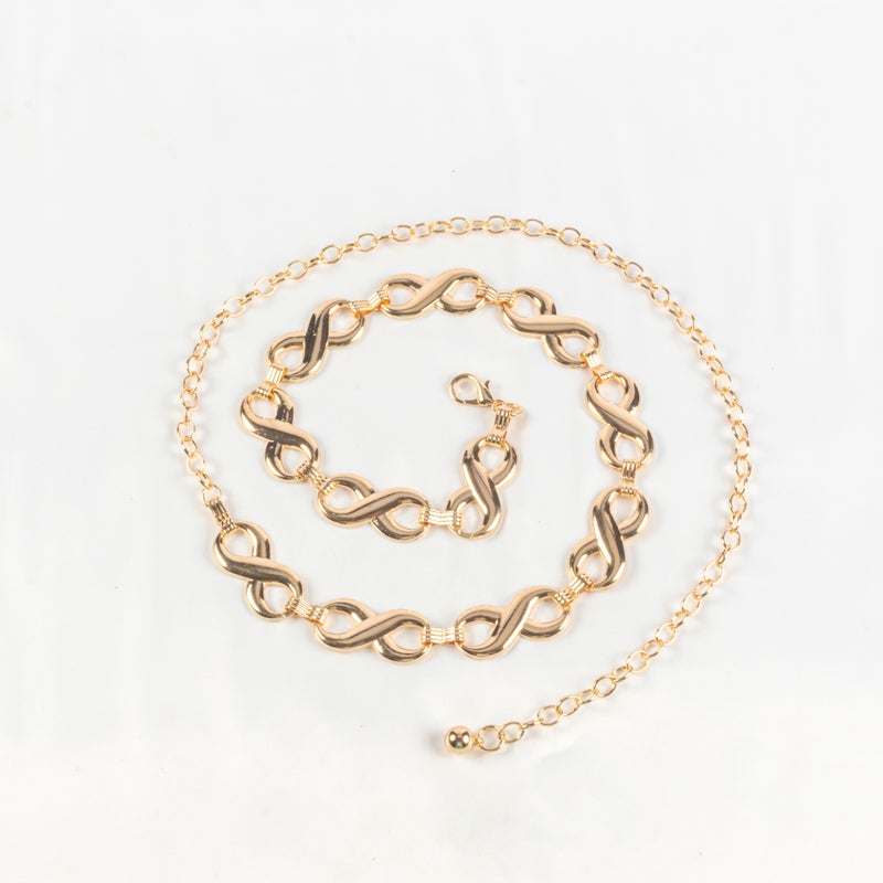 Golden Metal Waist Belt for Women - Image 1