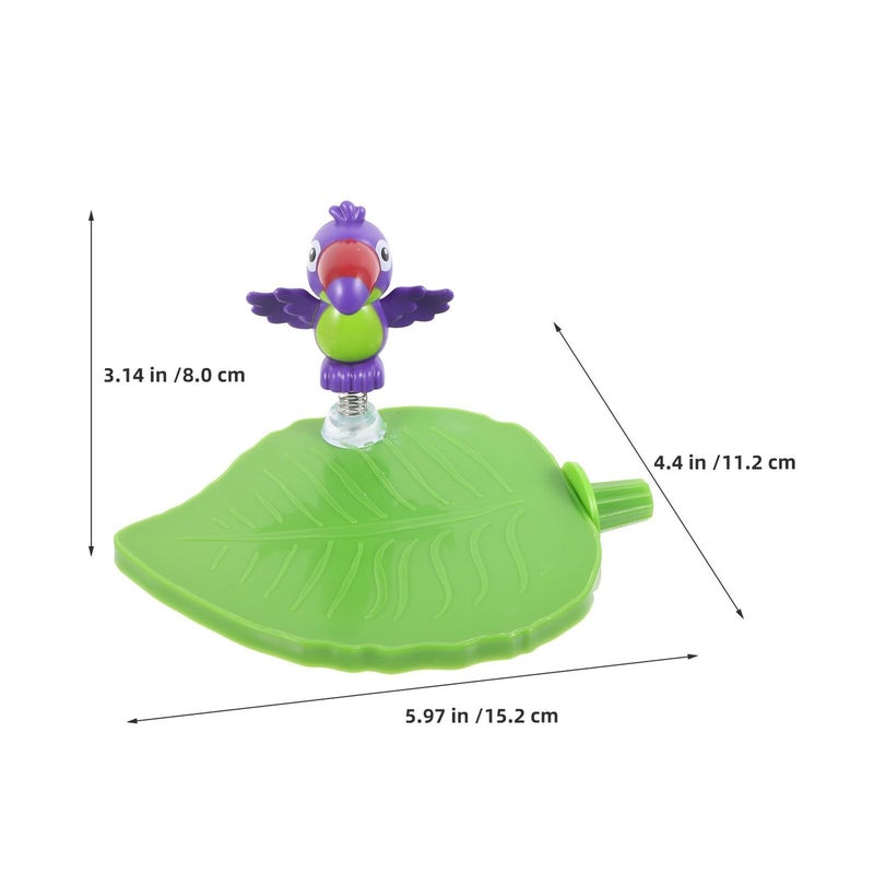 2 Pcs Parrot Play Gym Perch Stand Branch With Leaf Design Plastic Grinding Resting Platform For Small Birds Parakeets Parrots Cage Accessories Green - Image 3