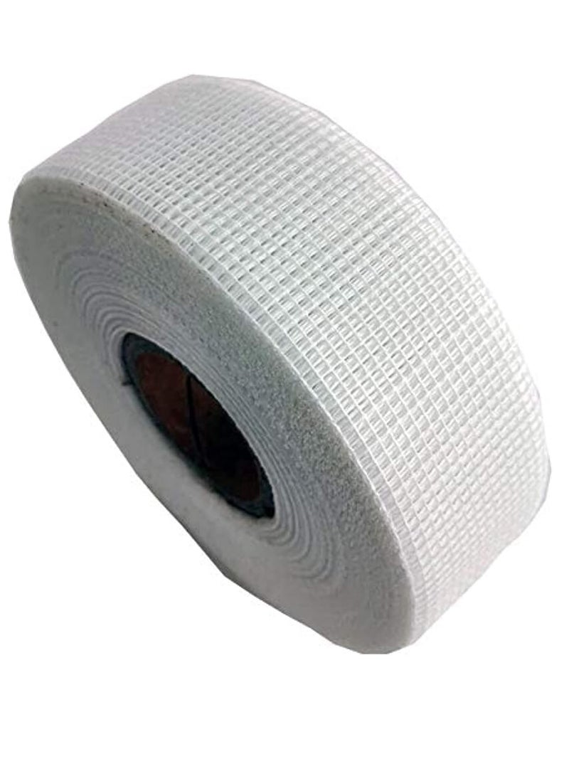 ASG 50mm X 90mtr Long Plasterboard Mesh Joint Scrim Drywall Fibre Glass Self Adhesive, Wall Hole or Crack Repair Gypsum Board Joint Tape - Image 1