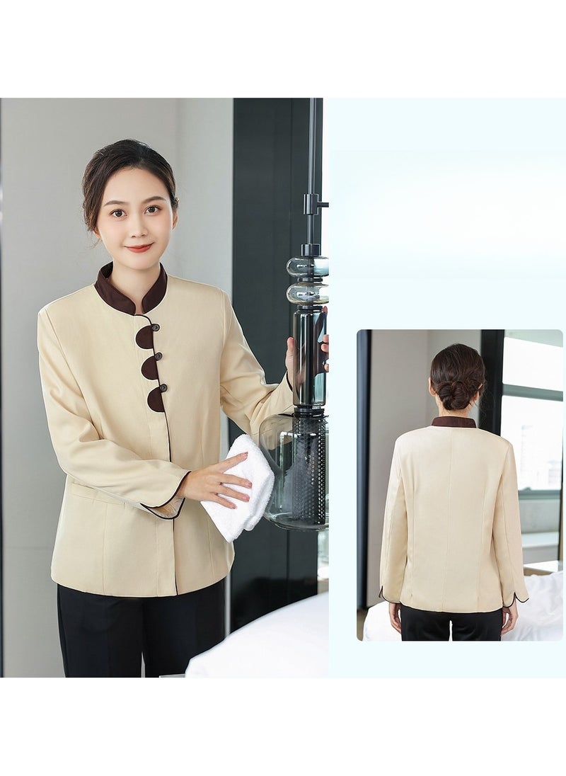 KUYING New Summer Cleaner Work Clothes 