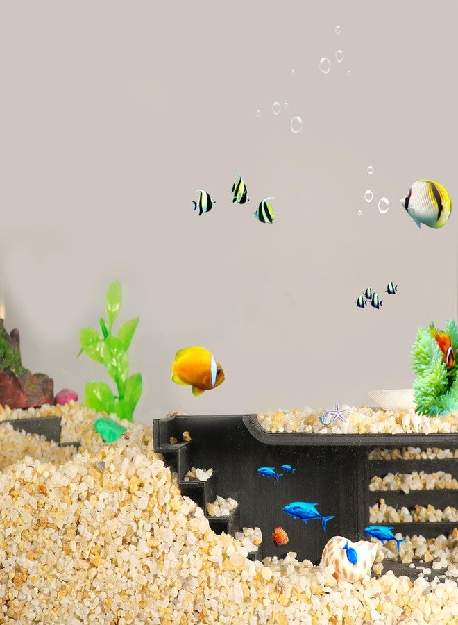 LingoFoto Aquarium Undergravel Fish Tunnel Hide Cave Corner Tank Decorations Under Gravel Viewing Tunnel Fish Cave for Aquarium Hideout (Black,Style 1) - Image 2