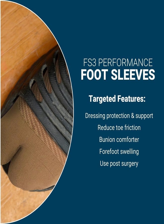 OS1st FS3 Forefoot Compression Sleeve for bunion pain, toe alignment, forefoot swelling, and post-surgery recovery - Image 3