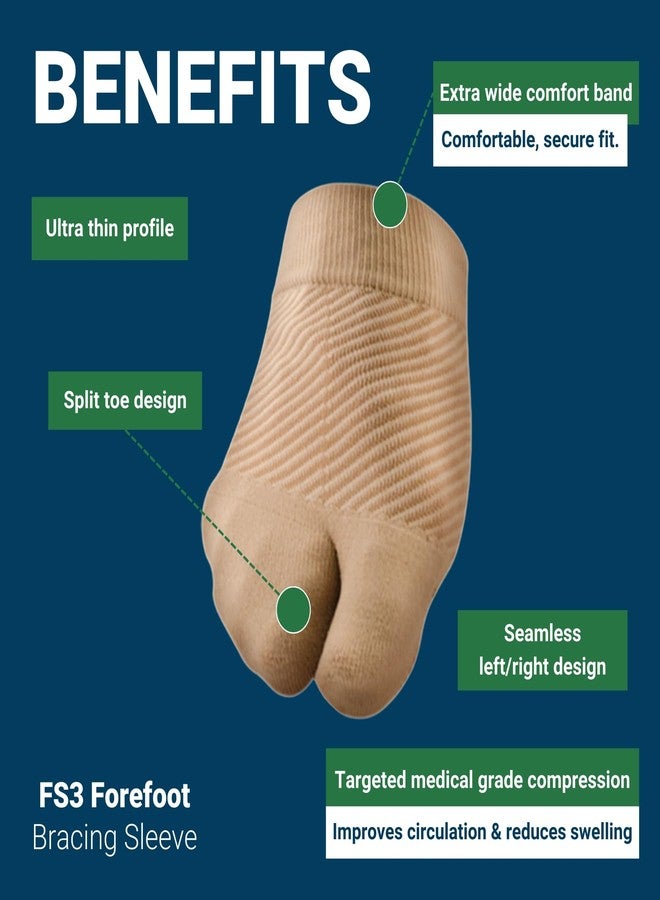 OS1st FS3 Forefoot Compression Sleeve for bunion pain, toe alignment, forefoot swelling, and post-surgery recovery - Image 4
