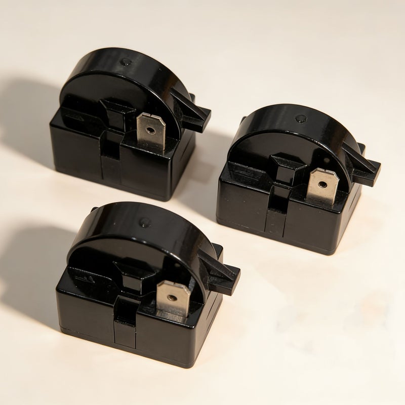 Ptc Starter 1 Pin 4.7 Ohms Black Model Refrigerator Freezer Compressor Protection - Image 1