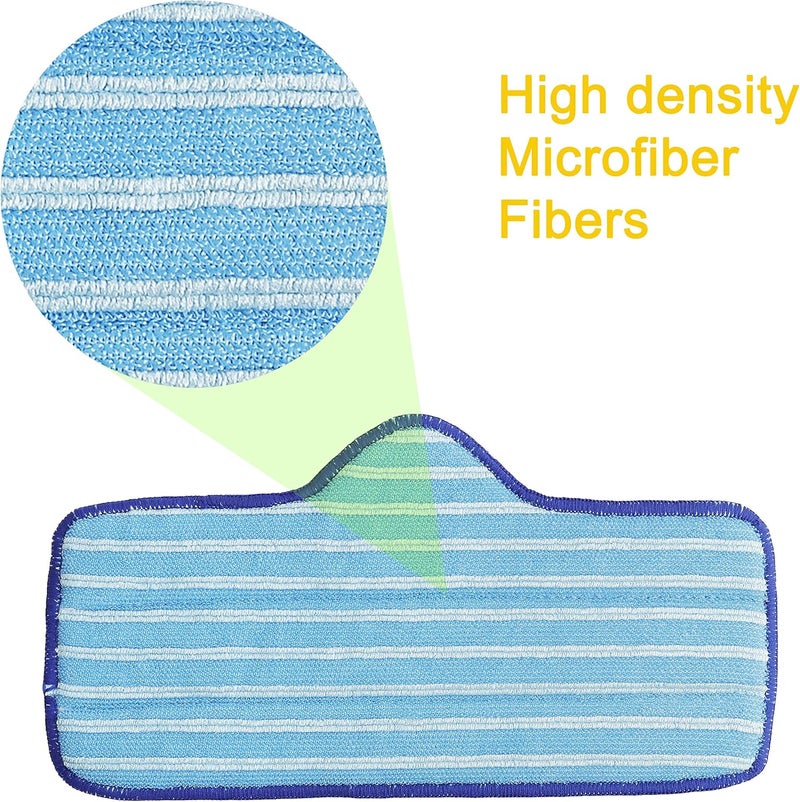 Flintar 6 Packs of Premium Microfiber Pads, Compatible with Dupray Neat Steam Cleaner, Durable, Reusable and Machine Washable - Image 4