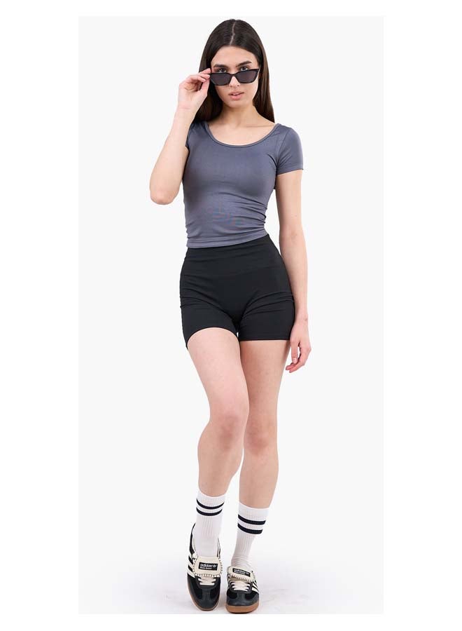 Clue Round Neck Cropped Top - Image 4