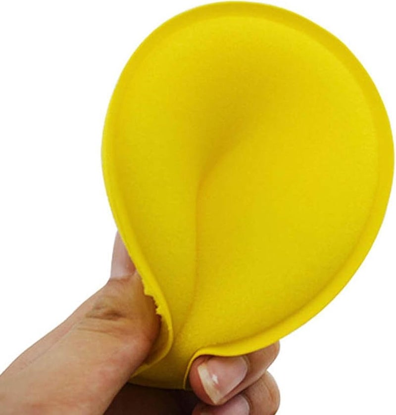 carrr 6pcs Wax Applicator Foam Sponge, Ultra-Soft Detailing Applicator Pads for Any Cars, Truck, Boat, Motorcycle and RV, Round Sponge Wax Polish for Hand Polish Cleaning Tool Yellow - Image 2