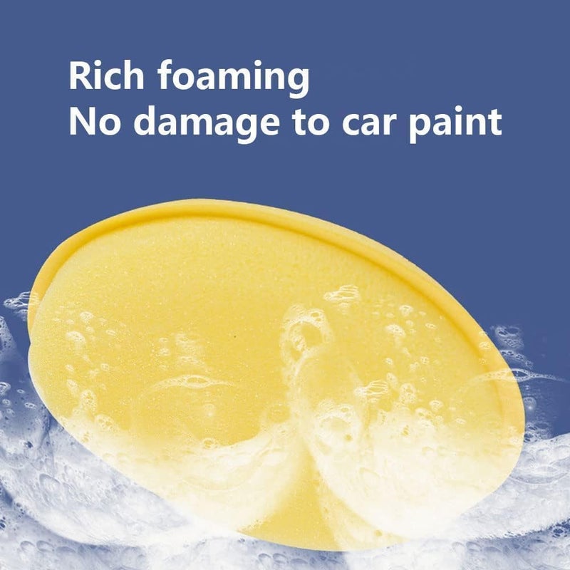 carrr 6pcs Wax Applicator Foam Sponge, Ultra-Soft Detailing Applicator Pads for Any Cars, Truck, Boat, Motorcycle and RV, Round Sponge Wax Polish for Hand Polish Cleaning Tool Yellow - Image 4