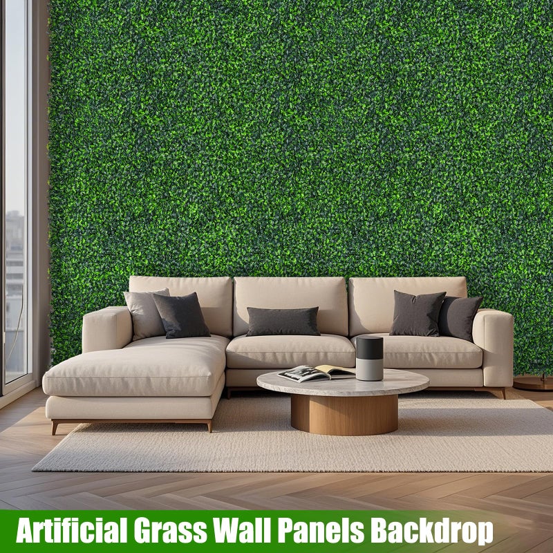 Evernature Artificial Boxwood Roll,40x120 in(33.3 sqft) UV-Anti Faux Ivy Grass Wall Backdrop for Balcony Privacy, Fake Grennery Wall Decor for Garden, Patio, Backyard - Image 5