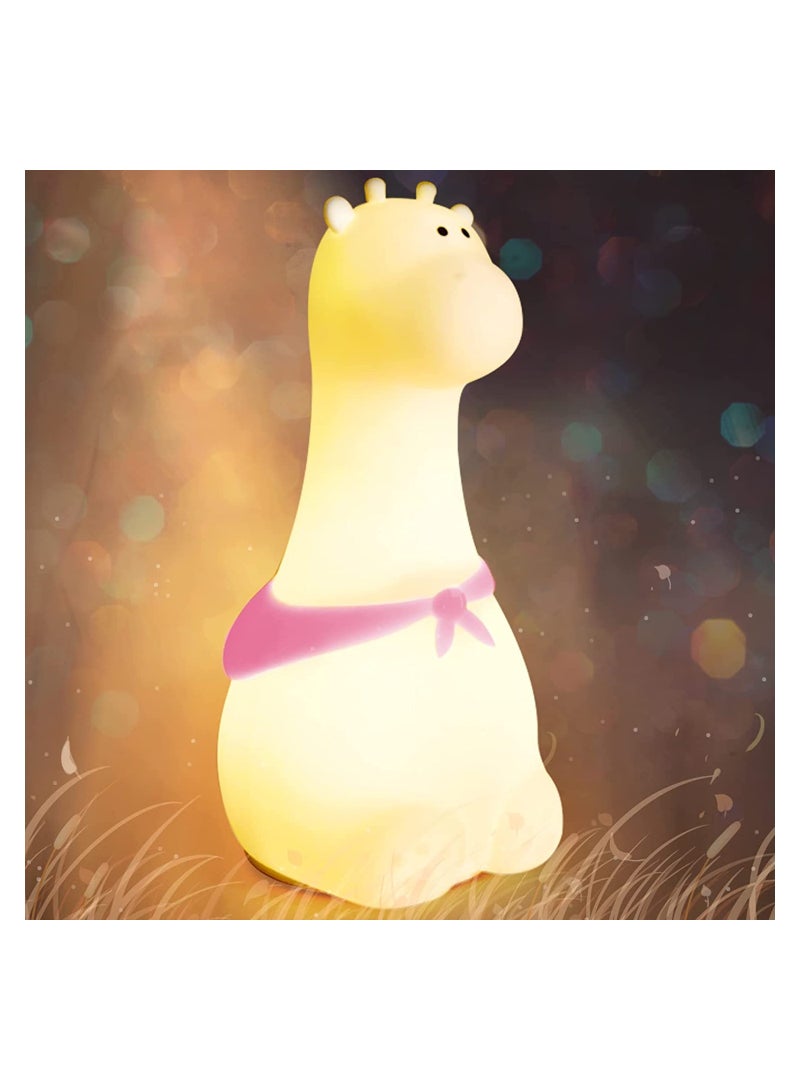 SYOSI Night Light for Kids Giraffe Nursery Night Lights with Battery 7 Color Table Lamp Room Decor Type-C Rechargeable Cute LED Multicolor Gifts for Baby Children Toddlers Teen Girls - Image 1