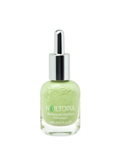 Nailtopia Plantbased Chip Free Nail Lacquer Non Toxic, Biosourced, Longlasting, Strengthening Polish Juice Cleanse (Pastel Green) 0.41Oz  - Image 1