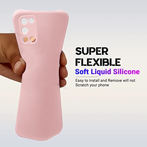LIRAMARK Silicone Soft Back Cover Case for Oppo A52 / Oppo A72 / Oppo A92 (Silicone Pink) - Image 3