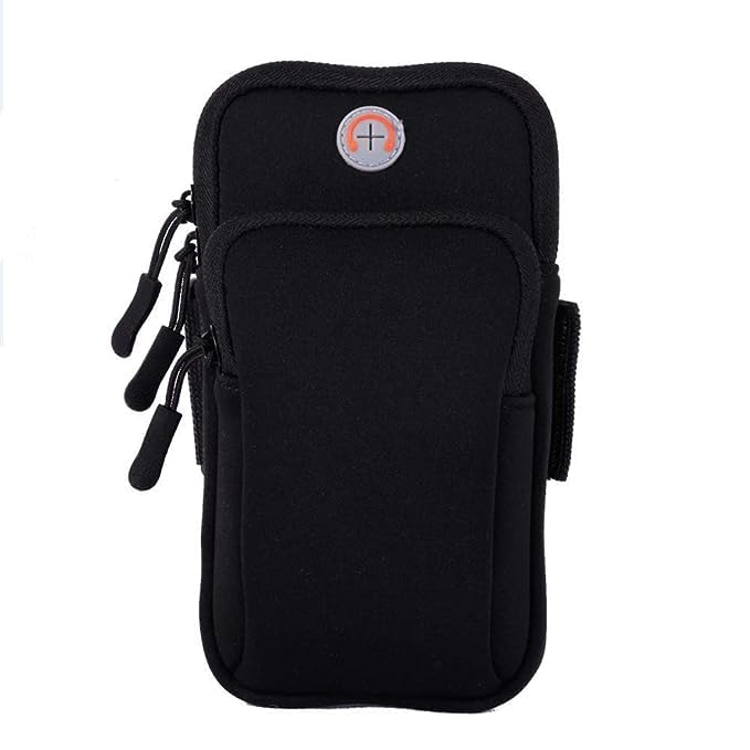 Vego Unisex Arm Band/Mobile Arm Bands for Running/Arm Band for Mobile Running/Running Mobile Arm Band/Armband Mobile Holder for Running Compatible up to 6.2" inch [Black] - Image 1