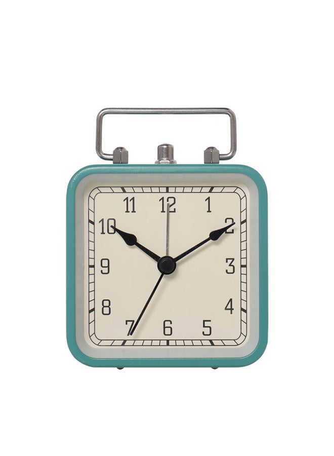 Hense Small Alarm Clock For Students, Wake-up Helper, Lazy Person's Alarm, Desktop Small Clock, Children's Bedside Silent Clock Ha42 Blue - Image 5