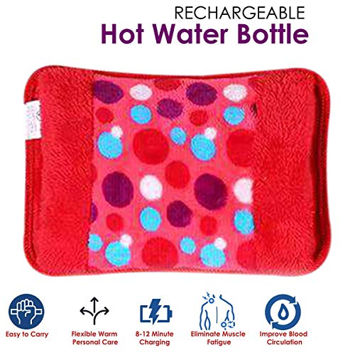 CURENEXT Pain Relief Electric Gel Heating Hot Water Bottle Pouch Bag (Colour May Vary) Pack of 1 - Image 2