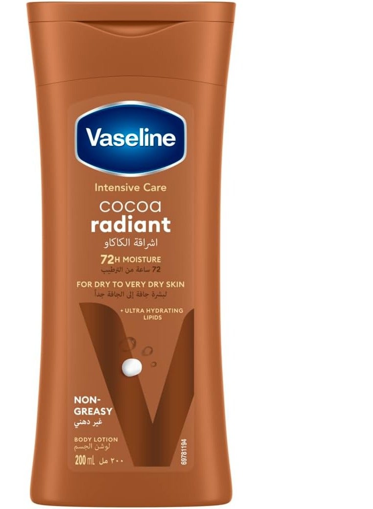 Vaseline Cocoa Radiant Body Lotion Brown 200ml - Image 1