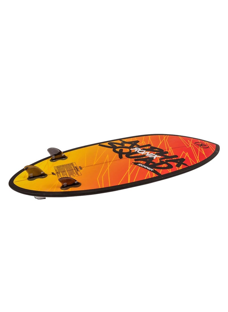 RONIX RONIX WAKESURF 2025 - Standard Core - Alpha Squad - Skimmer - Red, Yellow Fade  - Image 4