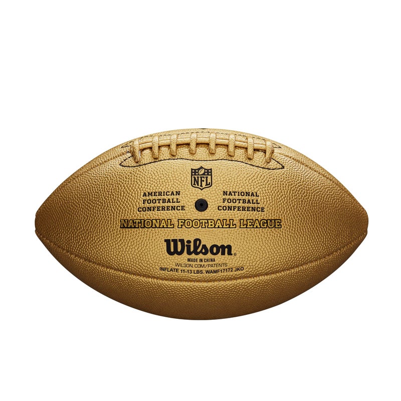 Wilson The Duke NFL Metallic Edition Football - Official Size, Gold - Image 2