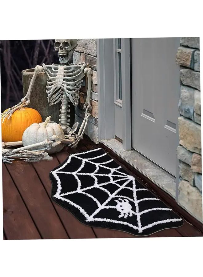 Black Spider Halloween Bath Mat Non Slip Machine Washable Bathroom Decor - Image 4