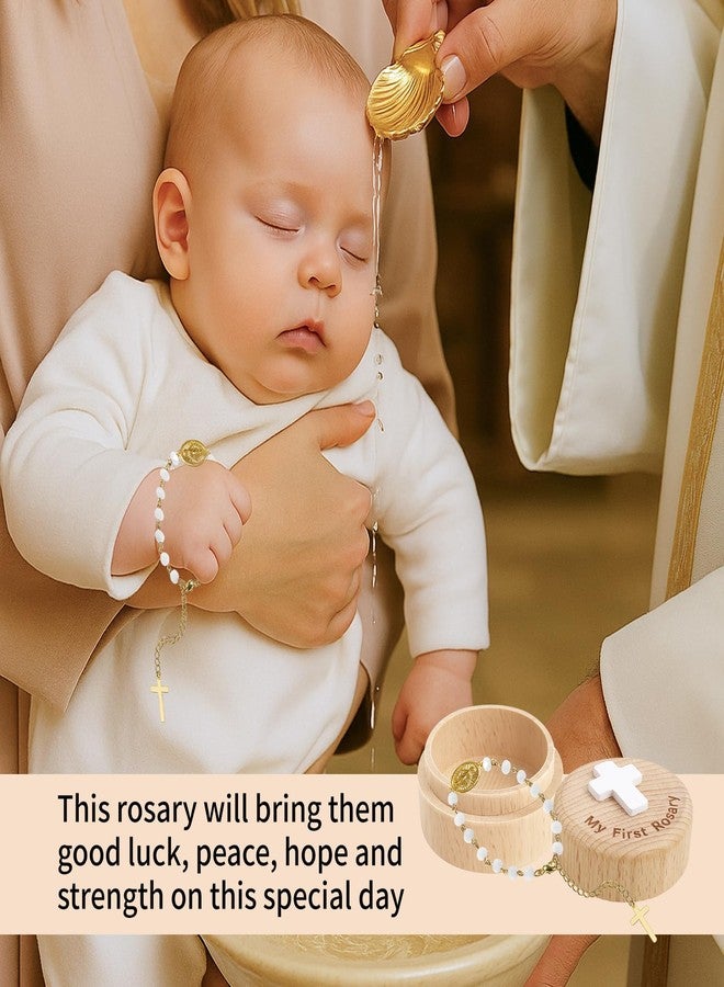 TBTFW My First Rosary, Baptism Rosary, Catholic First Communion Rosary, Used for The Baptism Ceremony of Newborns(White) - Image 5