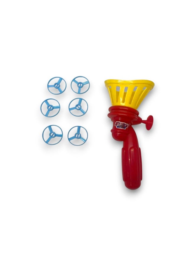 مارفل Flying Saucer Disc Shooter Toy with 5 Launching Discs – Outdoor Action Game for Kids – Easy Pull Trigger Launcher-Multicolor - Image 3