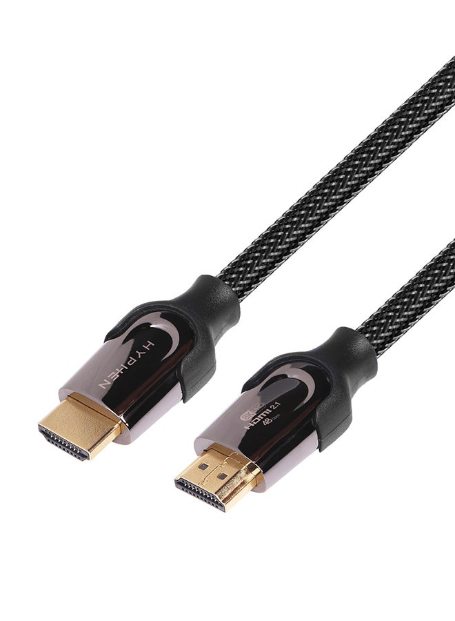 هايفن كابل HDMI 2.1 فائق السرعة بطول 2 م أسود - Image 2