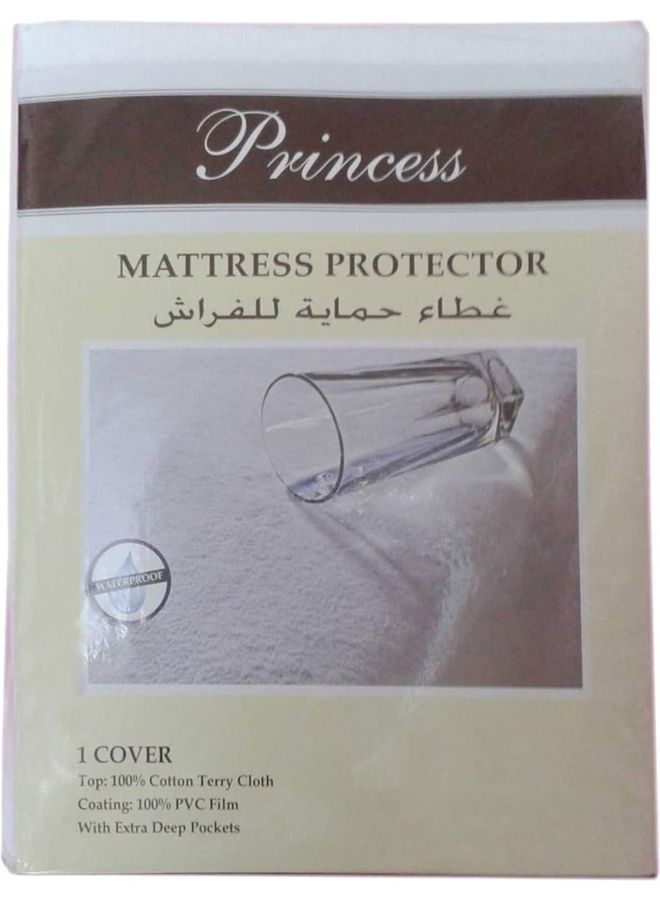 برنسيس واقي فراش مضاد للماء combination أبيض - Image 4