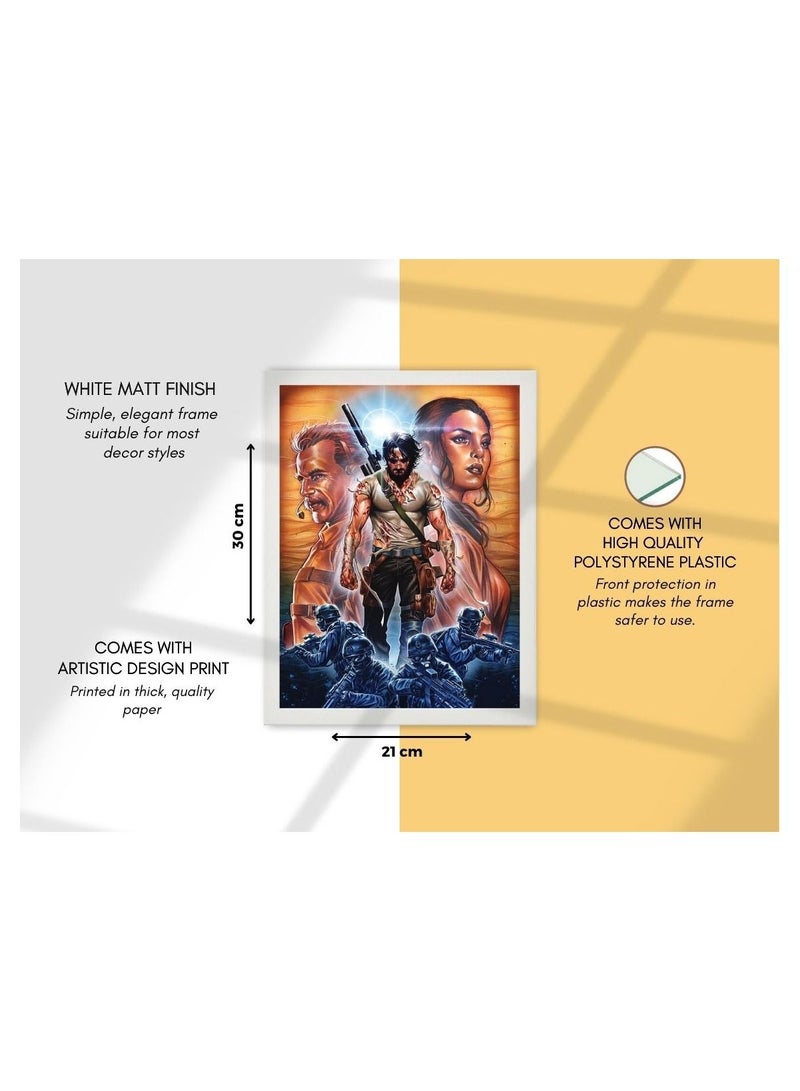 إم إي سي إطار ملصق حائط فني رقمي مارفل 21X30 سم - Image 4