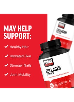 Force Factor Force Factor, Collagen Type I & III, 3,000 mg, 120 Tablets (1,000 mg per Tablet)  - Image 3