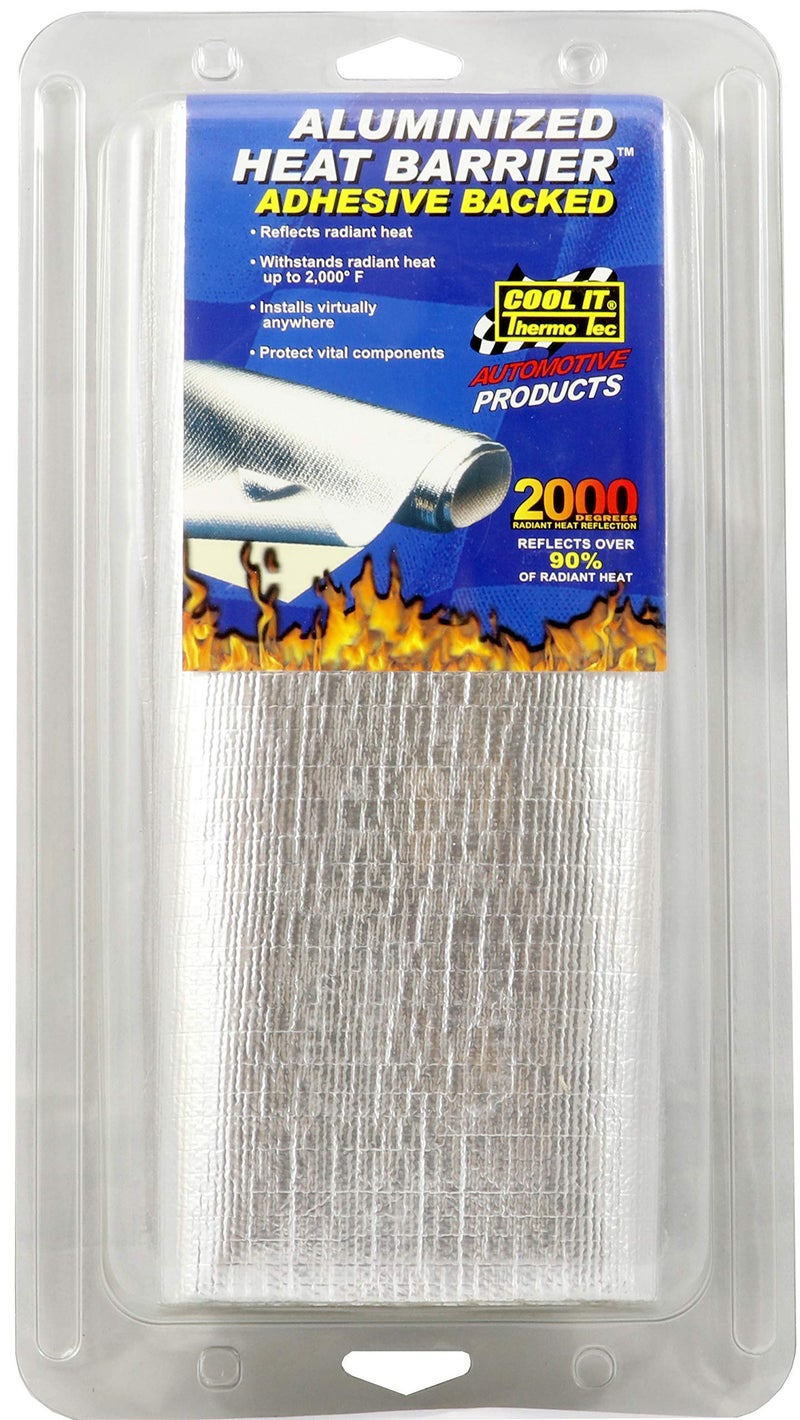 THERMO TEC Thermo-Tec 13575 Adhesive Backed Aluminized Heat Barrier, 12" x 24" - Image 2