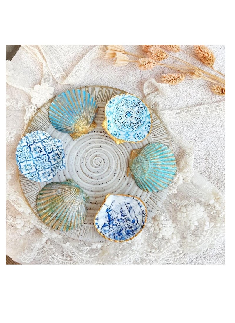 15 pc Set of 2-3" Natural White Scallop Shells for Crafts