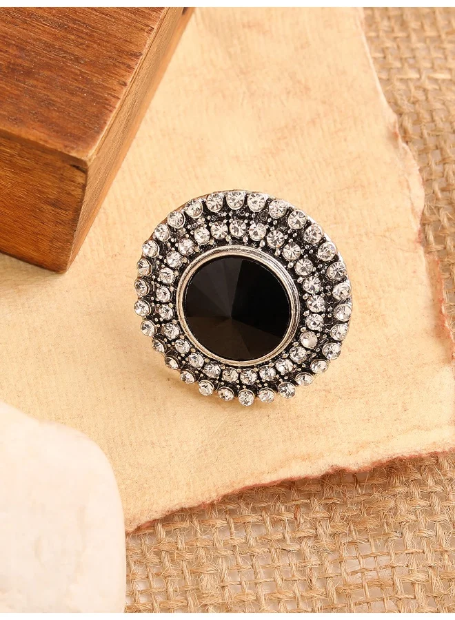 SOHI Party Artificial Cocktail Ring Jewellery